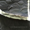 Padded winter embroidery quilting garment fabric